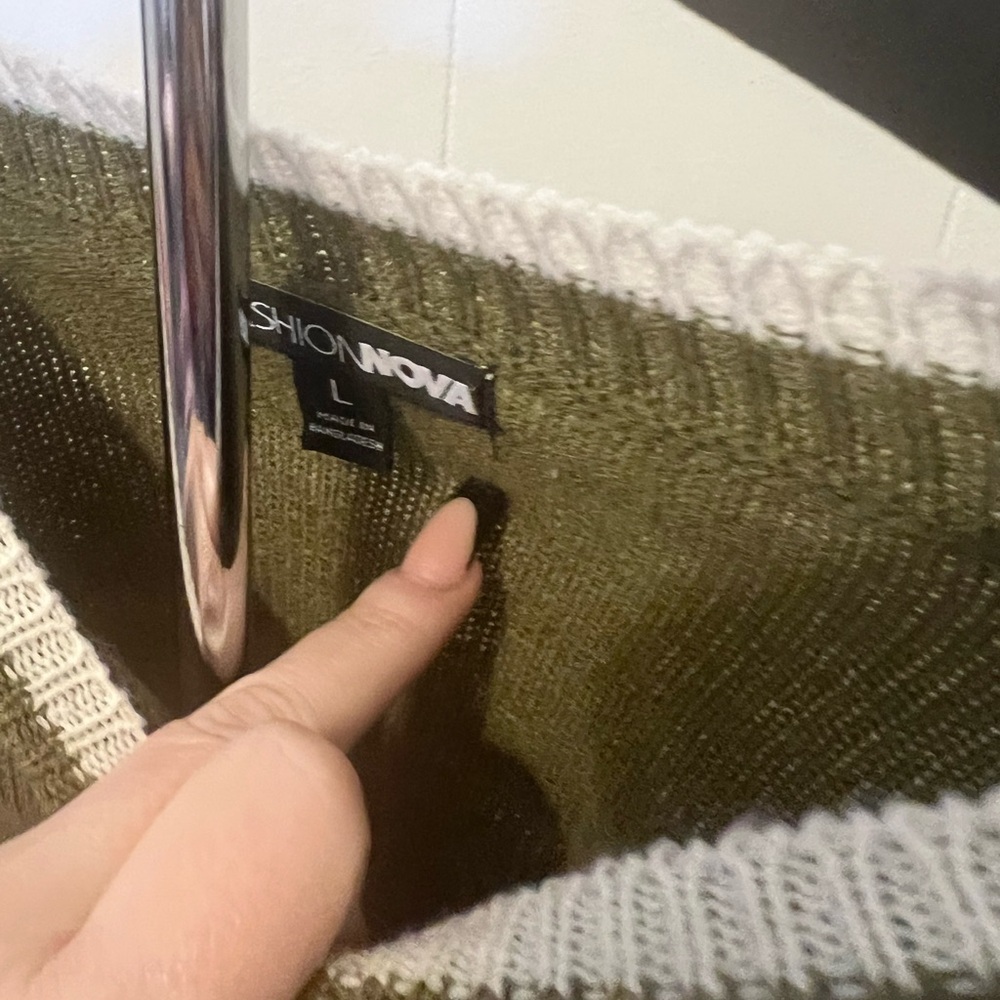 Daily News Sweater - Olive/combo - Picture 5 of 6